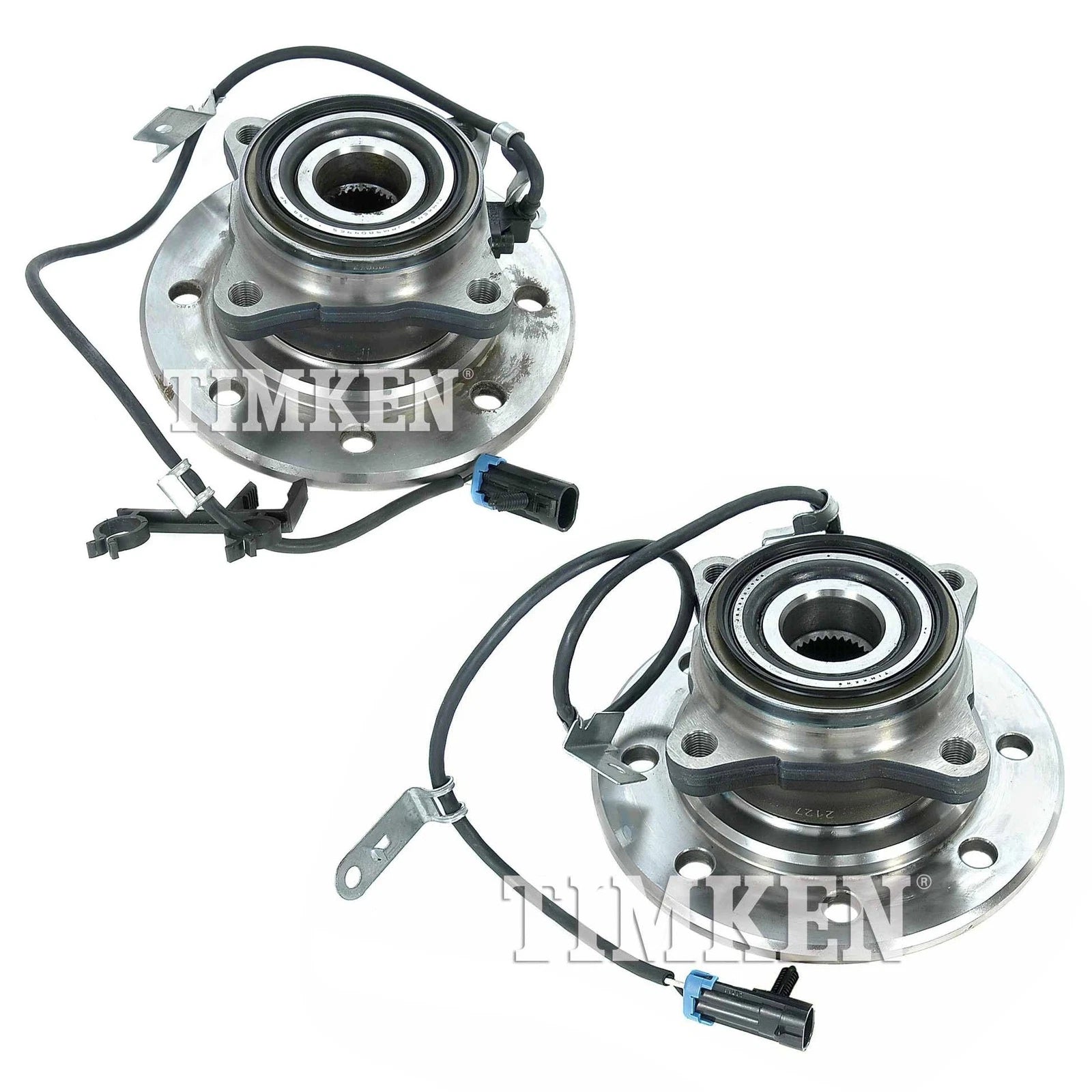 Set of 2 Front Wheel Bearing & Hub Assembly Kit for Chevy GMC K3500 (1995–2002)