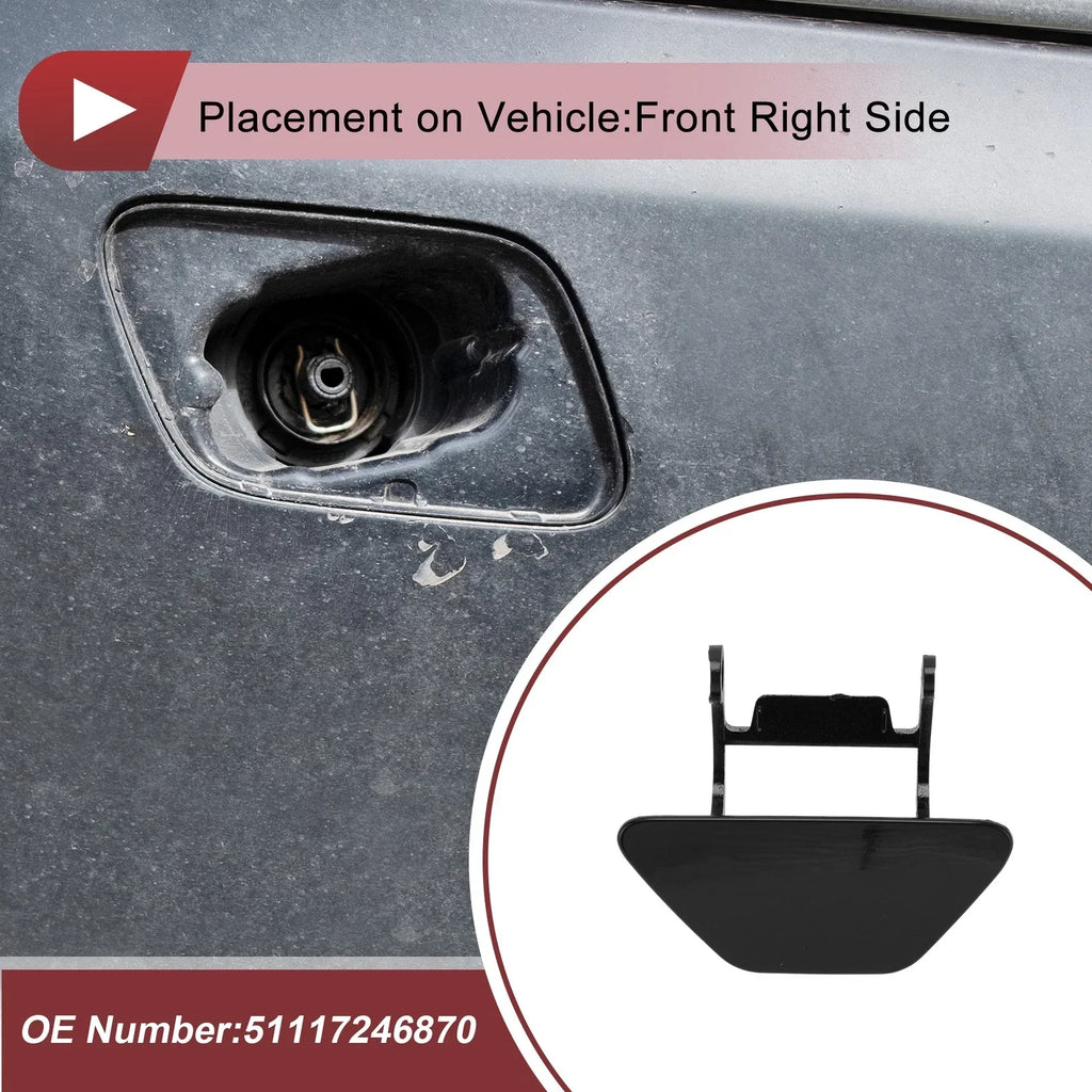 Bumper Headlight Washer Nozzle Cover Cap for BMW 528i (2012 - 2013)