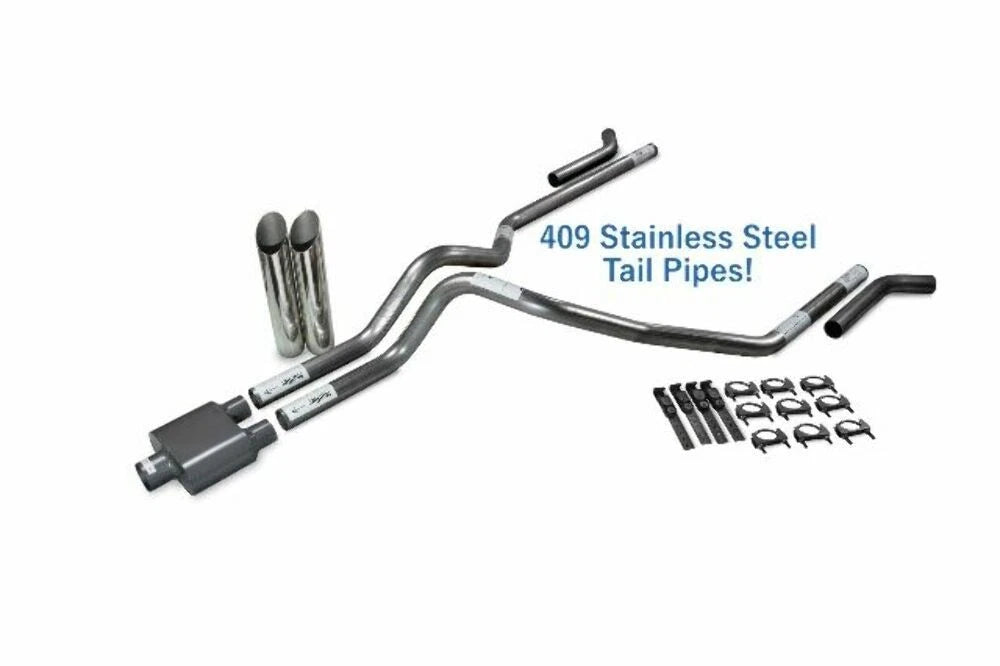 Stainless Dual Exhaust Kit for Chevy GMC 1500 (2019–2025)