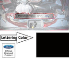 Radiator Cover Plate Replacement Solid Black Letters for Ford Mustang GT (2015–2017)
