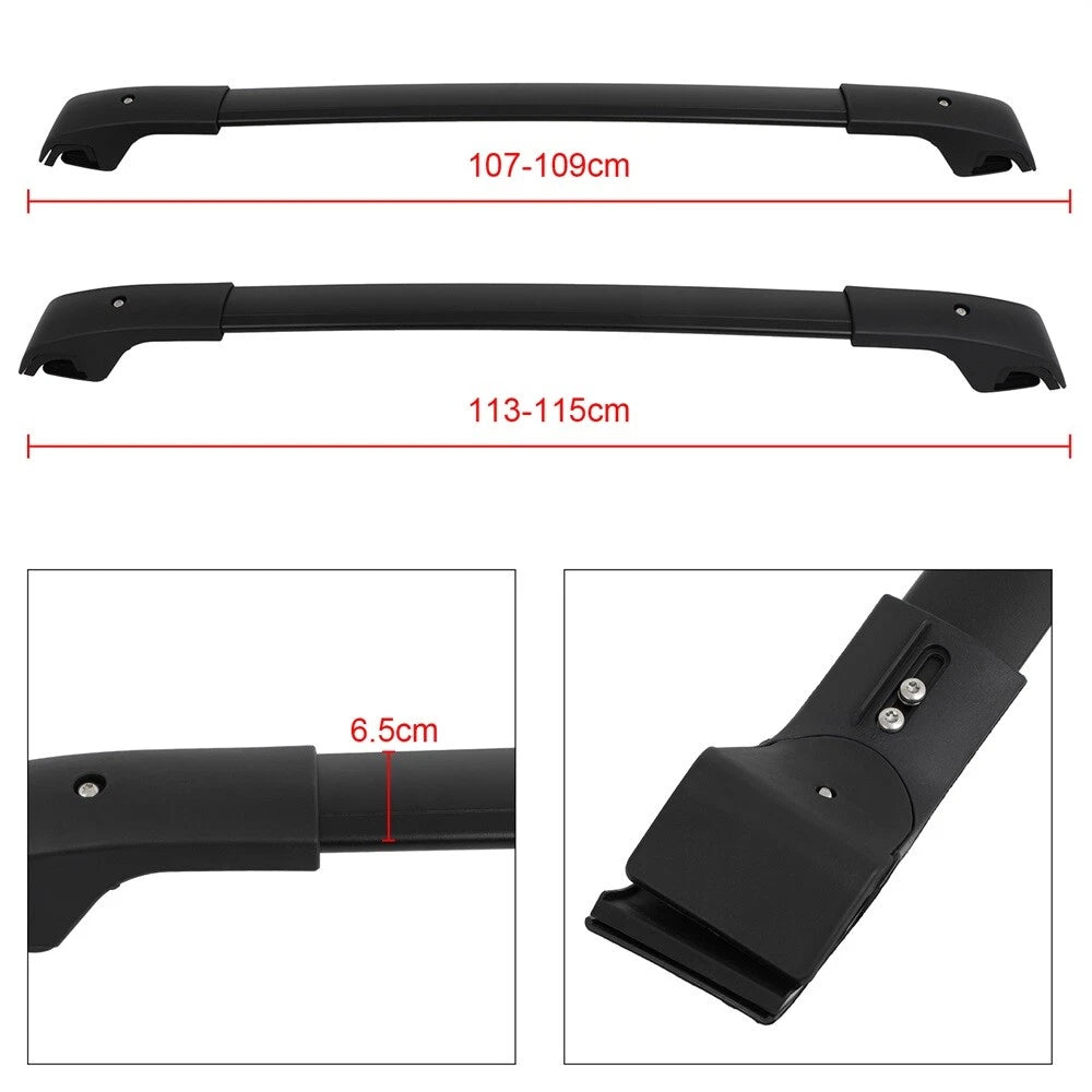 Set of 2 Aluminum Roof Racks for Toyota RAV4 (2013–2018)