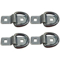 Set of 4 Heavy Duty 3/8" Bolt-on D-Rings for Trailers
