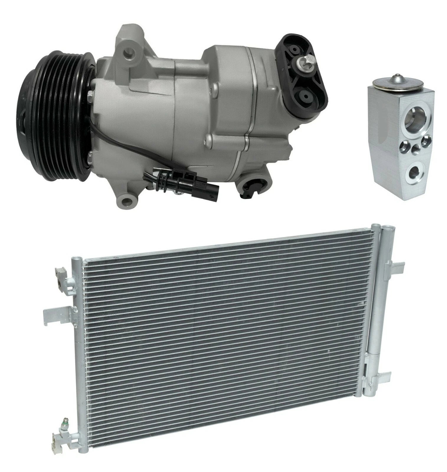 AC Compressor Kit W Condenser for Chevrolet Cruze Limited 1.8L (2016–2016)