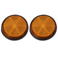 2X Circular Reflectors for Motorcycle, Trucks, Bicycles, Car