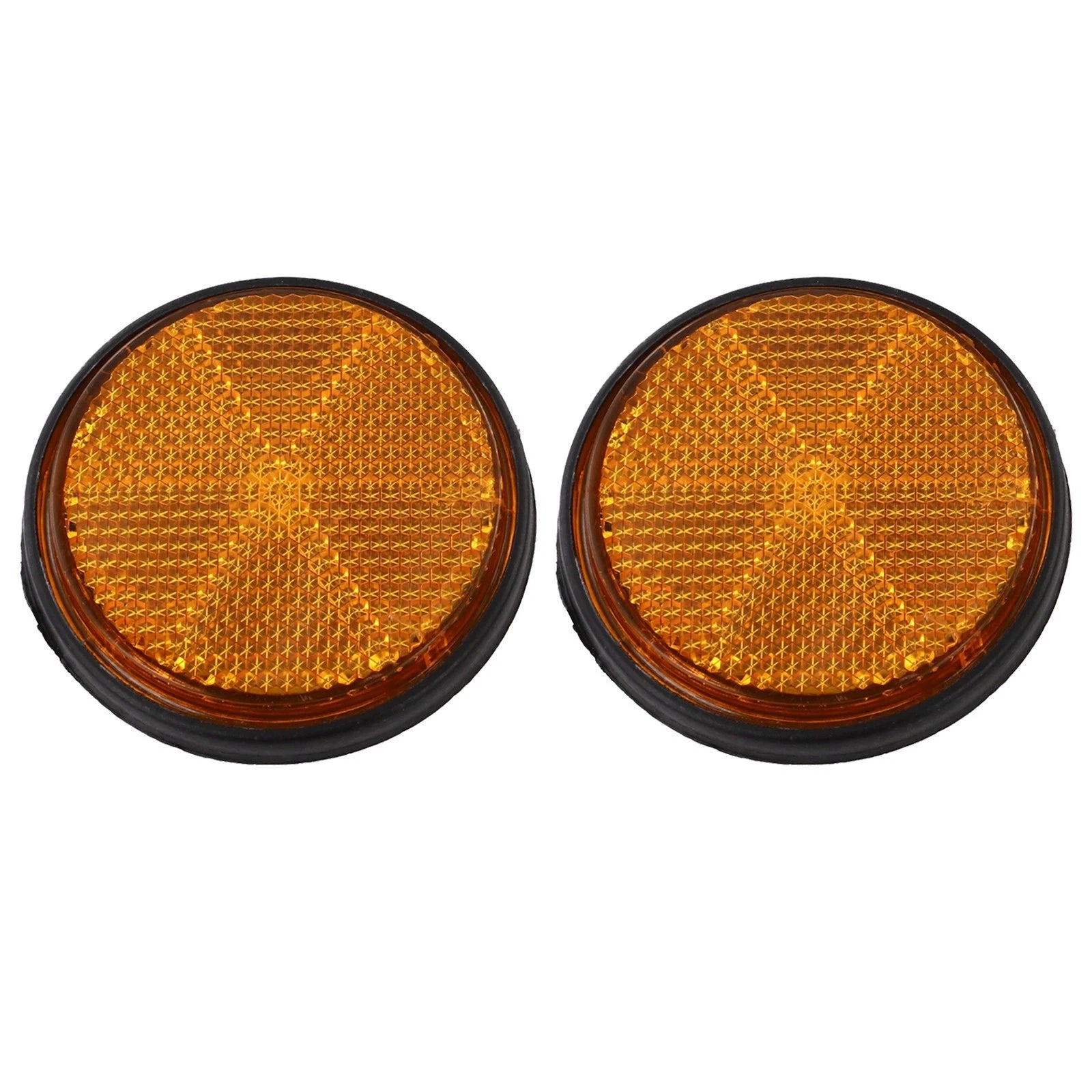 2X Circular Reflectors for Motorcycle, Trucks, Bicycles, Car