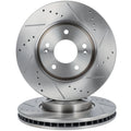 Front Drilled Slotted Brake Rotors for Hyundai Sonata (2006–2010)
