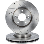Front Drilled Slotted Brake Rotors for Hyundai Sonata (2006–2010)