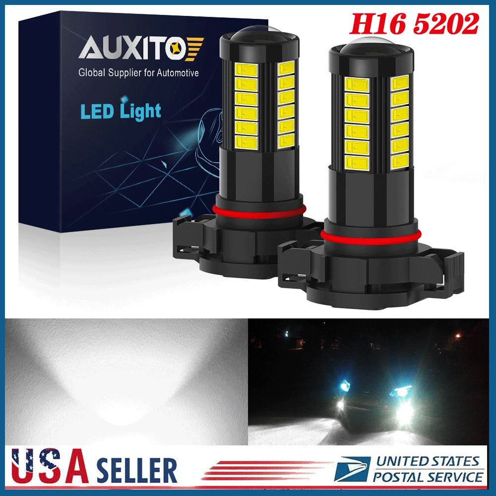 AUXITO H16 LED Fog Light Bulb for (6500K)