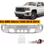 Chrome Front Bumper Face Bar with Sensor for GMC Sierra 1500 (2014–2015)