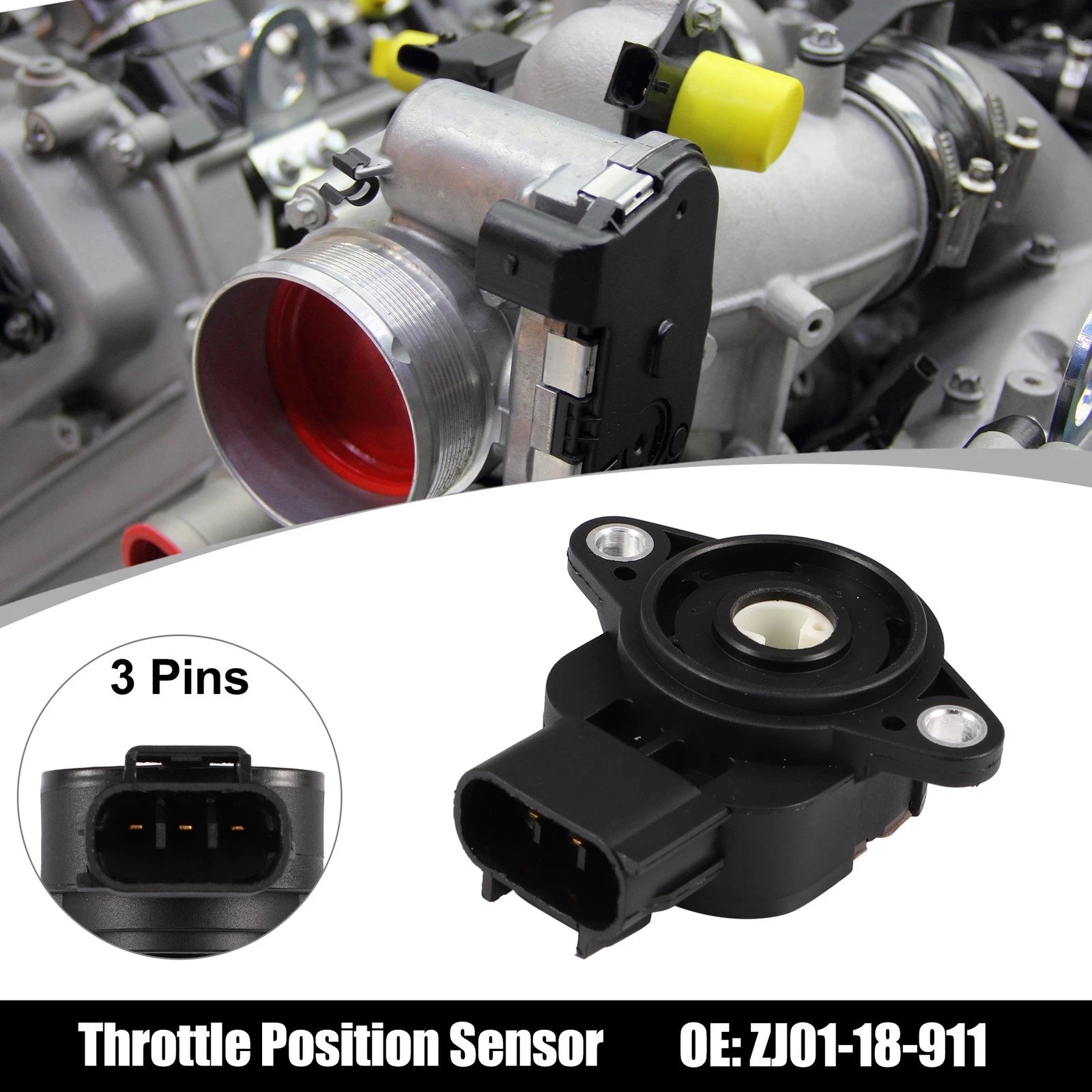 Throttle Position Sensor ZJ01-18-911 for Mazda Miata (1999–2005)