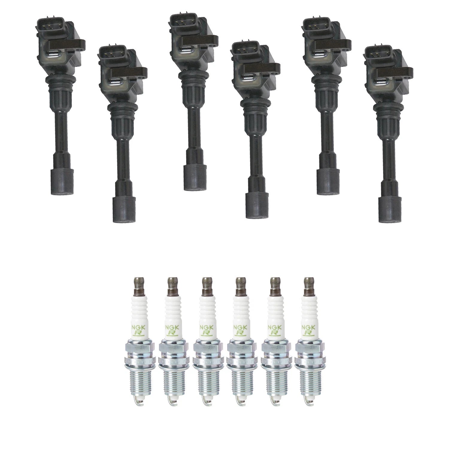 Set of 6 Ignition Coils & NGK Spark Plugs for Mazda Millenia (1995–2002)