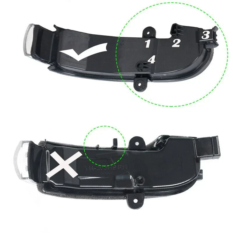 2 x Pair Mirror Signal Light for Mercedes-Benz C-Class W203 (2004–2007)