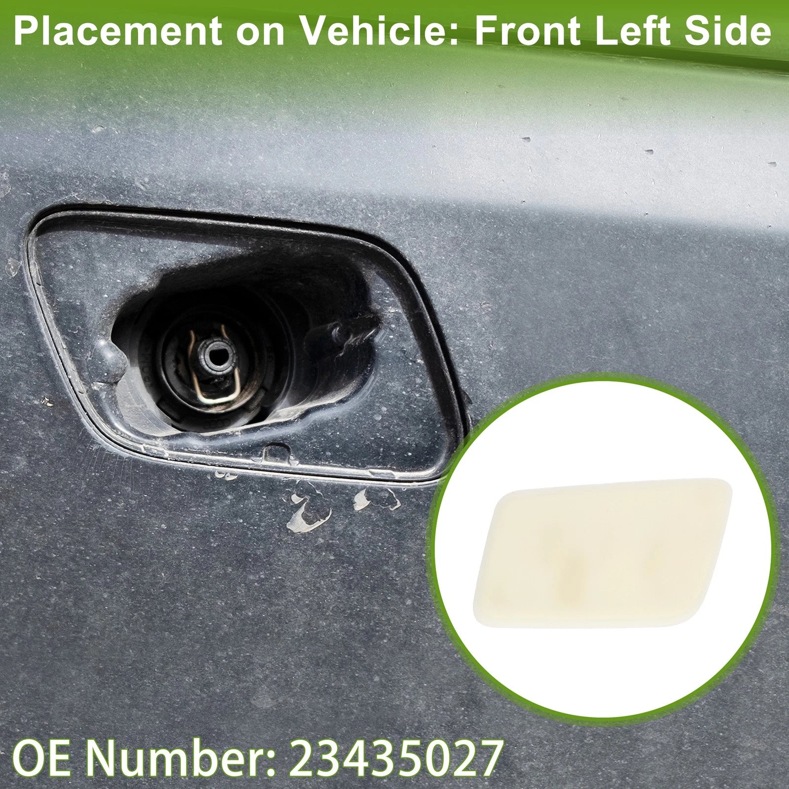 Front Left Washer Nozzle Cover Cap No. 23435027 for Buick Envision (2016–2017)