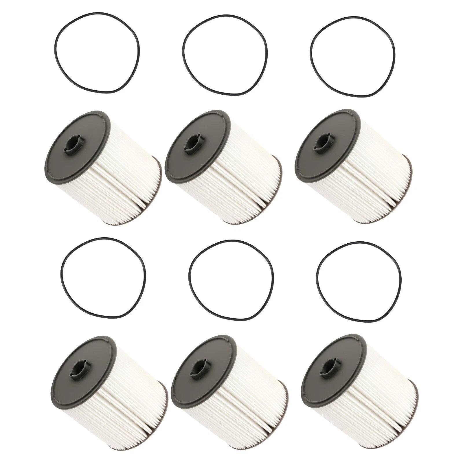 6PCS Fuel Filter Kit for Ram 2500 3500 4500 5500 6.7L (2019–2020) 68436631AA