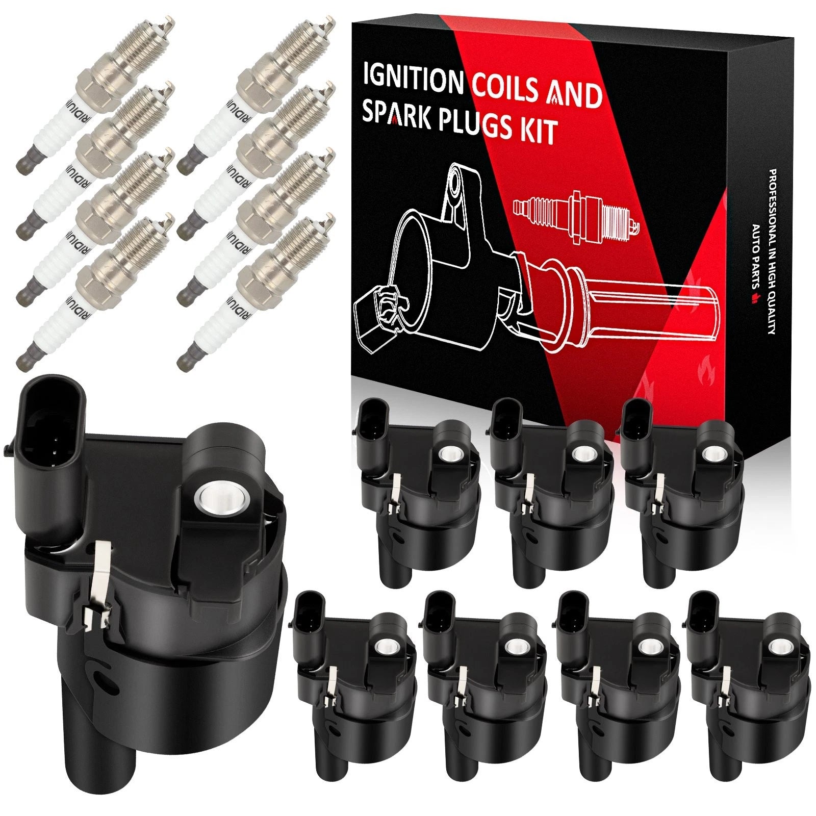 Ignition Coils & Spark Plugs for Chevrolet Silverado Tahoe GMC Sierra Yukon (2007–2014)