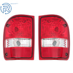 Set of 2 Red Clear Tail Lights for Ford Ranger (2001–2011) Chrome