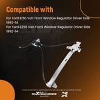 Front Left Power Window Regulator with Motor for Ford E150 E250 E350 (1992-2014)