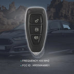 Keyless Entry Remote Key Fob for Ford Focus (433MHz, KR55WK4880)