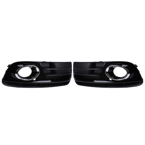 1 Pair ABS Front Bumper Fog Light Grille Cover Trim for Audi Q5 (2013–2017)