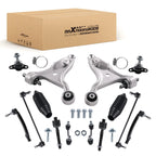 14PC Front Lower Control Arms w/ Ball Joints Tie Rod End for Volvo S80 (2001–2006)