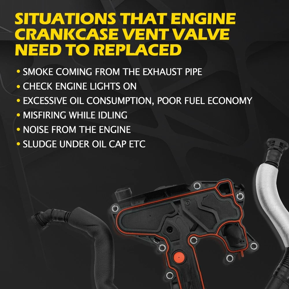 PCV Valve Oil Separator for Audi A3 A4 A5 A6 Q5 TT (2000-2023)