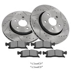 Front Drilled Brake Rotors & Ceramic Pads for Jeep Grand Cherokee (2015–2020)