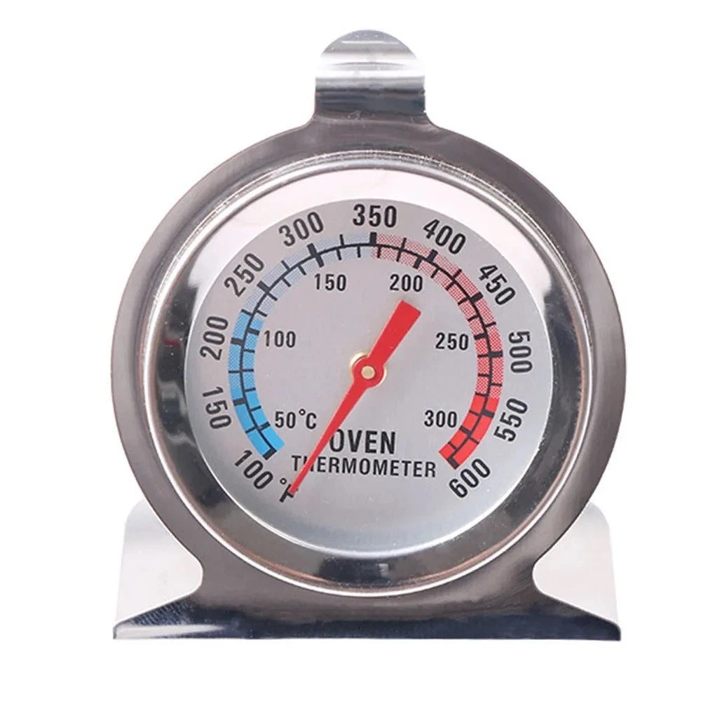 Oven Thermometer Dual Scale 50-300C 100-600F Stainless Steel
