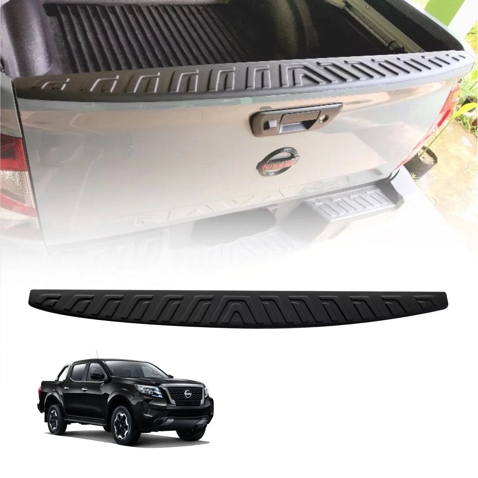 Matte Black Rear Tailgate Cover for Nissan Navara (2020-2022)