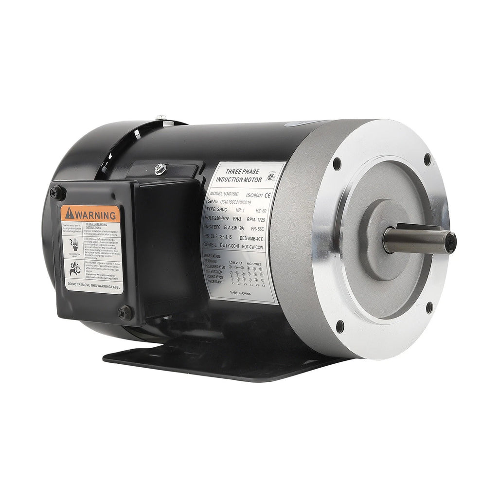 1HP Electric Motor 230V/460V 1800RPM TEFC 5/8" Shaft (3 Phase)