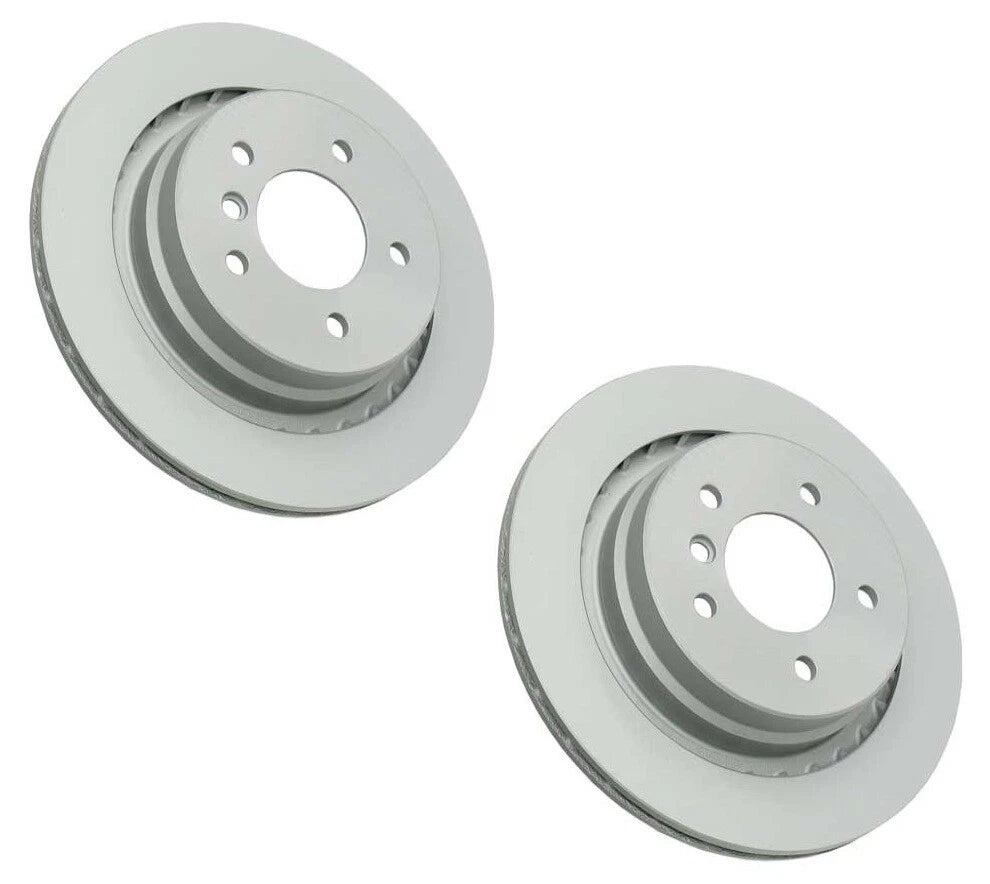 Set of 2 Rear Zimmermann Vented Brake Disc Rotors 312mm for BMW E36 M3 Z3