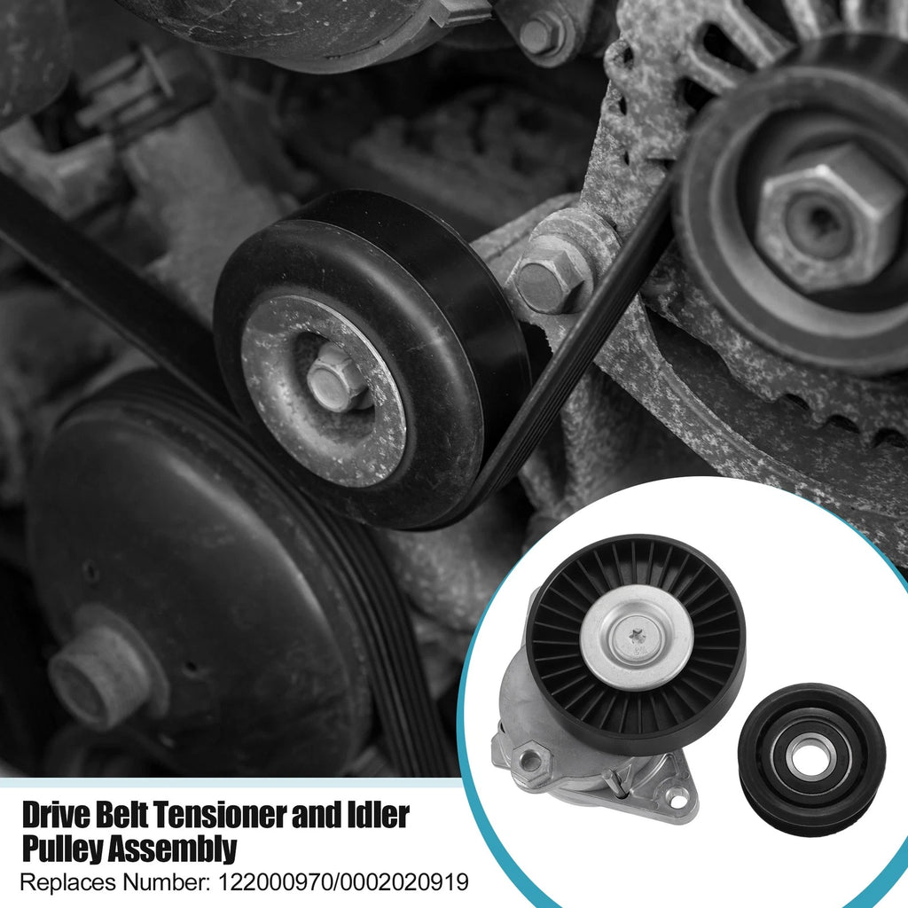 Belt Tensioner Pulley Assembly Set No.0002020919 for Mercedes-Benz C280 C320 (1997–2005)