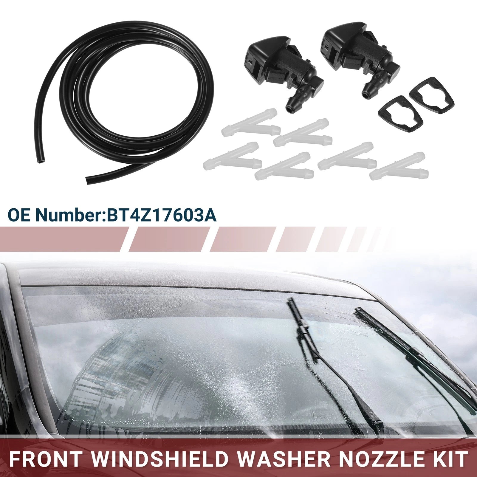 Set of 1 Windshield Washer Nozzle for Ford Edge (2015–2023)