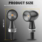 2PC Chrome LED Turn Signals for Motorcycle (Universal)
