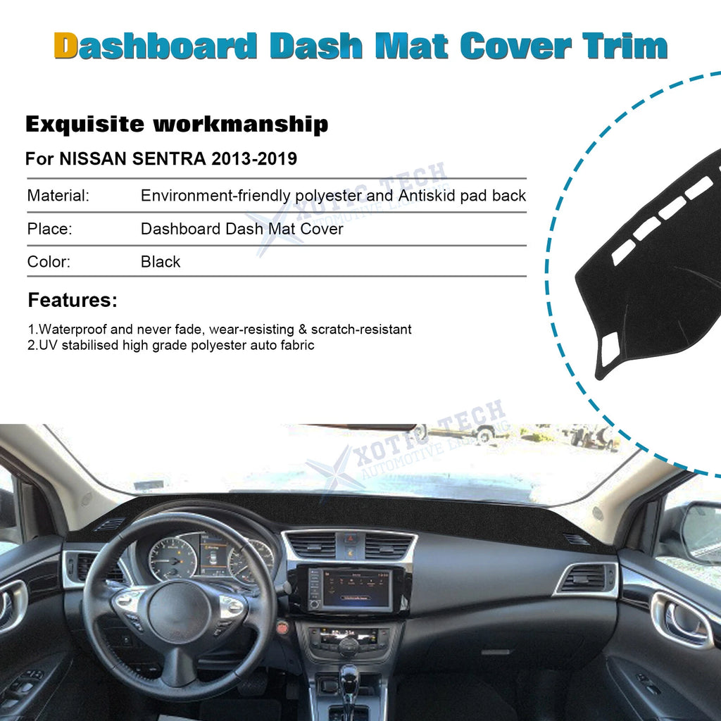 DashMat Non-Slip Dashboard Mat for Nissan Sentra (2013-2019)