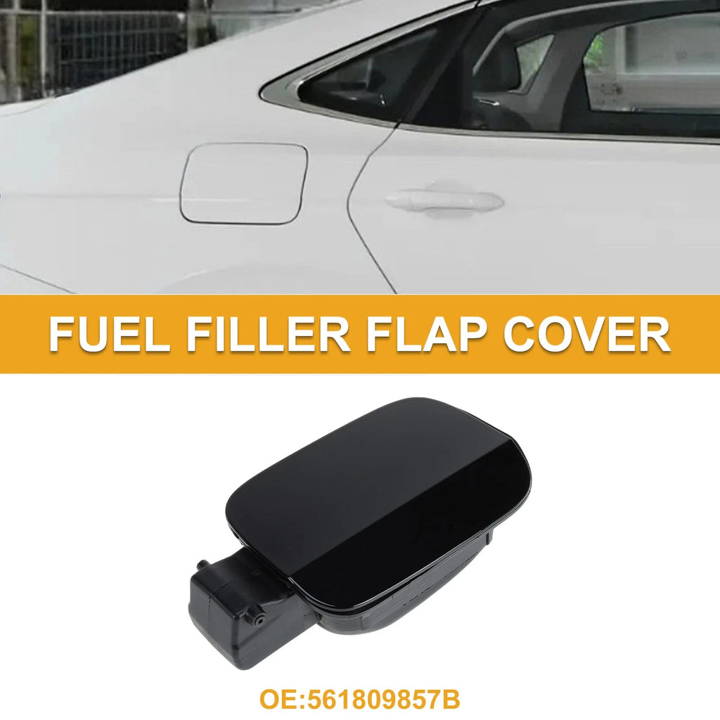 Fuel Tank Door Cap for Volkswagen Passat (2011–2018) Fuel Filler Flap Cover Black