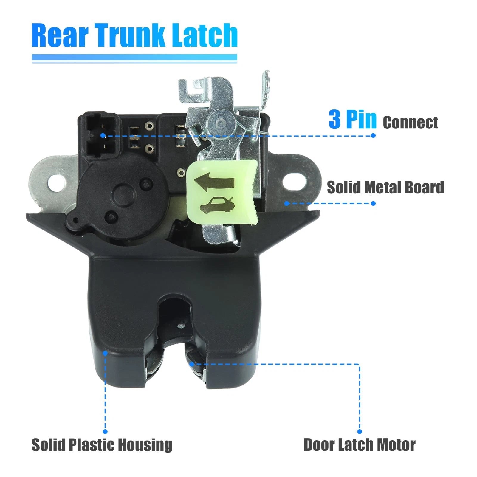 Tailgate Latch Lock Actuator Motor 81230-F2010 for Hyundai Elantra (2017–2019)