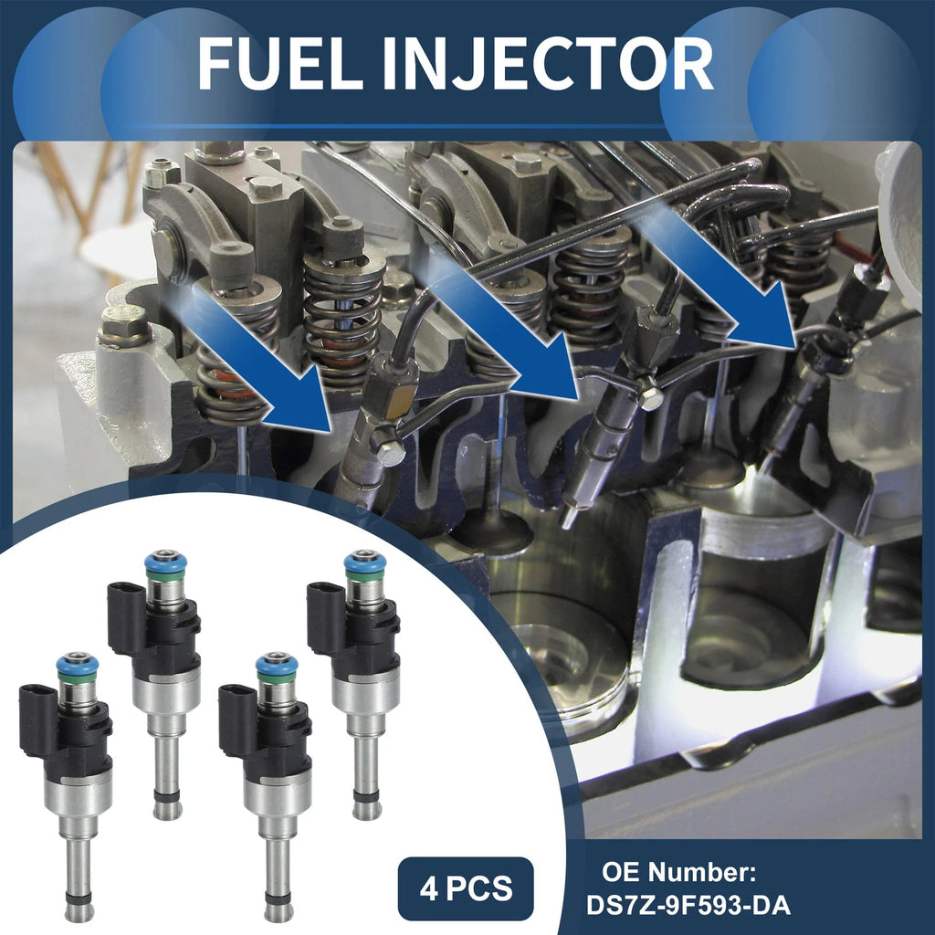 Set of 4 Fuel Injectors for Ford Escape (2018–2019) No.DS7Z-9F593-DA