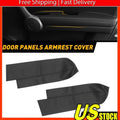 Front Door Panel Armrest Cover for Honda CR-V (2017â2023) Black Synthetic Leather