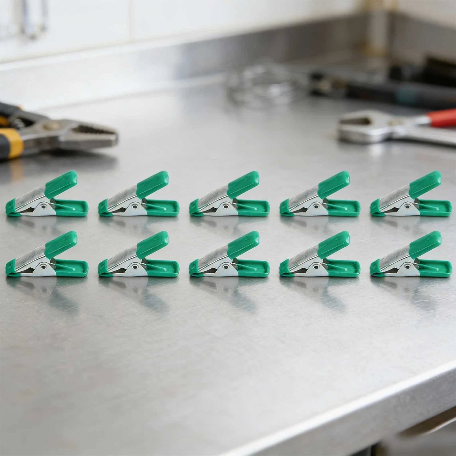 10pcs Metal 2 Inch Spring Clamps for Woodworking and Crafts