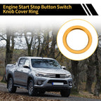 Engine Start Stop Button Knob Cover Ring for Toyota Tacoma (2016–2023) Gold Tone