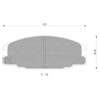 Front Brake Pads for Isuzu MU UCS17 UCS55 (1989-1994)