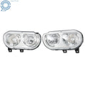 Set of 2 Halogen Headlight Assemblies for Dodge Challenger (2008–2014) Chrome
