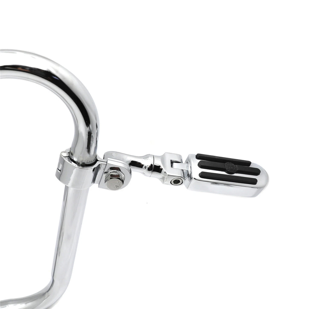 Chrome Streamliner Skull FootPeg Kit for Honda GL1800 VT750 (2001–2023)