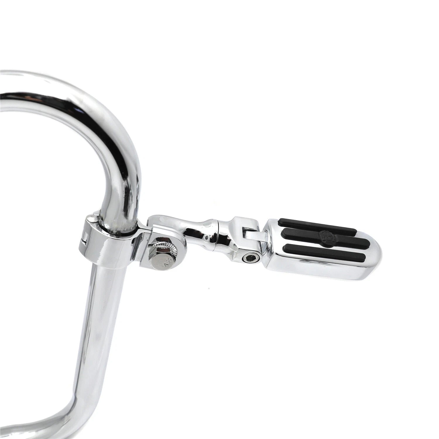 Chrome Streamliner Skull FootPeg Kit for Honda GL1800 VT750 (2001–2023)