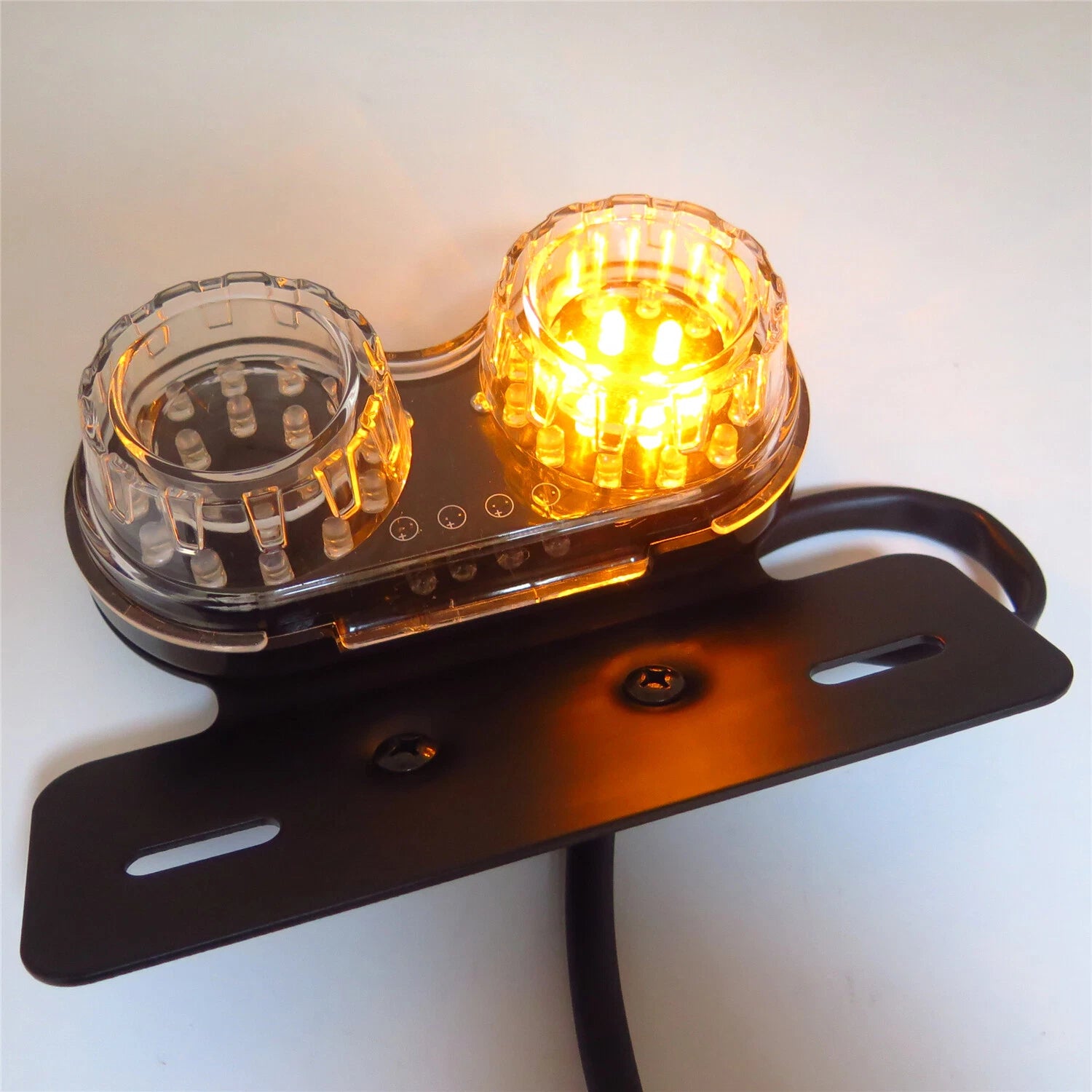 40W Dual LED Cat Eye Taillight for Universal Motorcycle