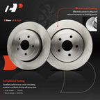 Rear Disc Brake Rotors for Jeep Grand Cherokee SRT8 (2006–2010)