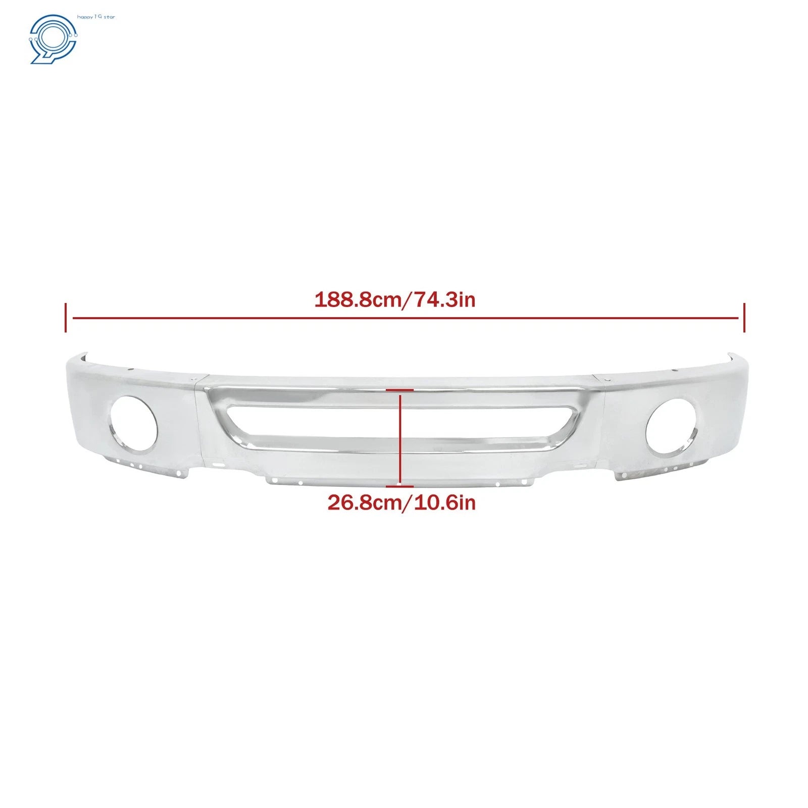 Chrome Split Bumper for Ford F-150 Lincoln Mark LT (2006-2008)