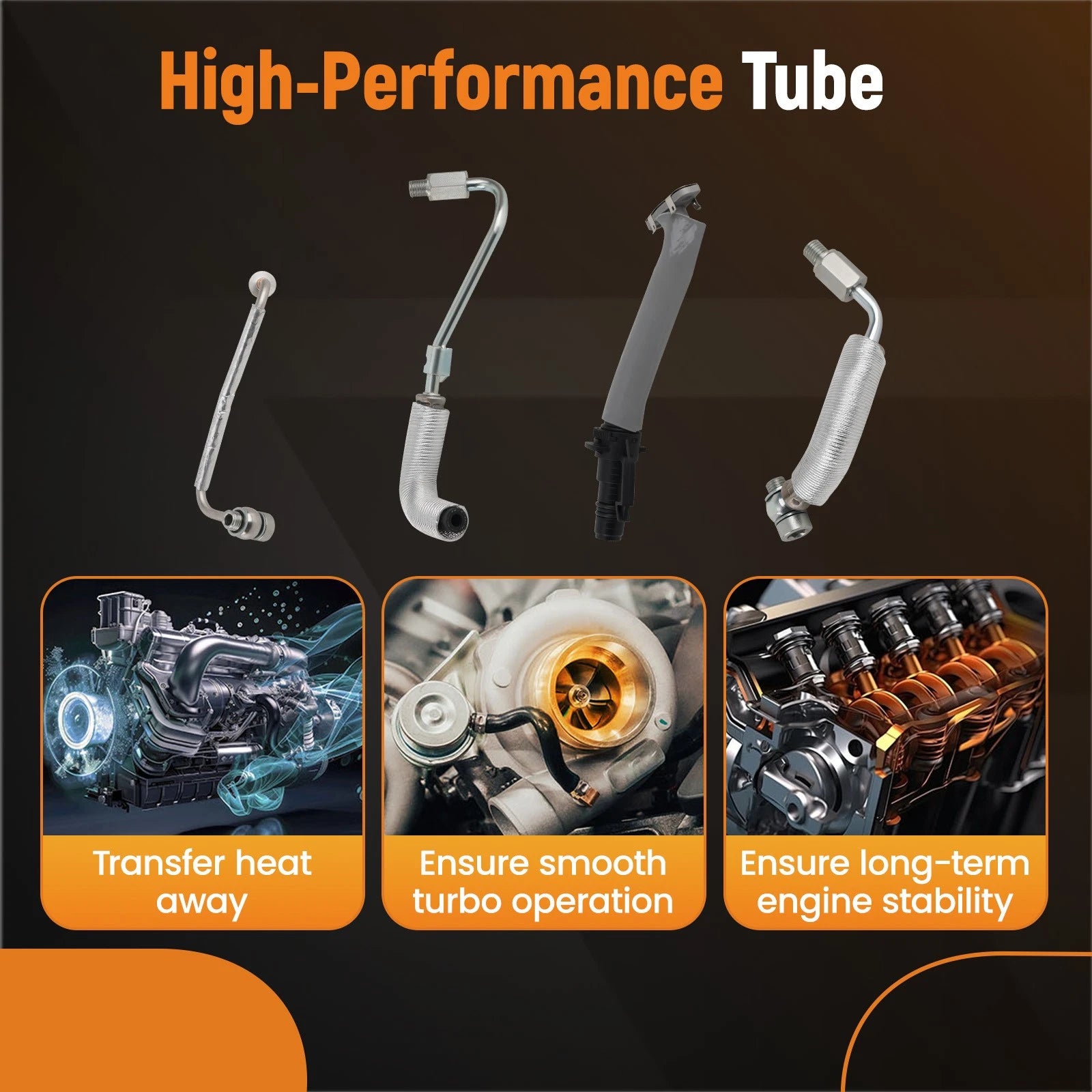 Turbo Oil Line for Buick Encore Chevy Cruze Limited Sonic Trax (2016–2019)