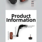 Folding Reel Handle for Medium Large Reels (Ergonomic Comfort)