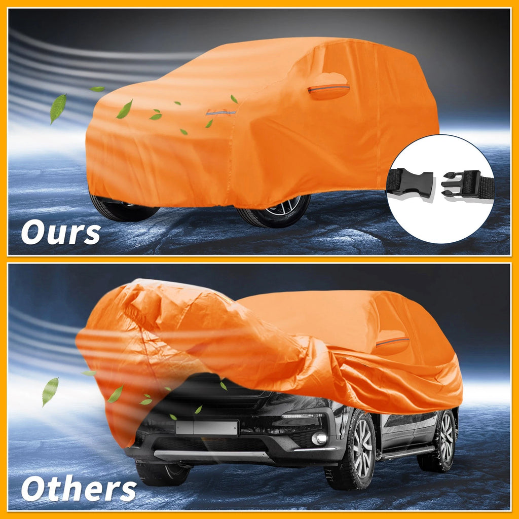 Waterproof Car Cover for Honda Pilot (2016–2023) 210D-PU with Zipper